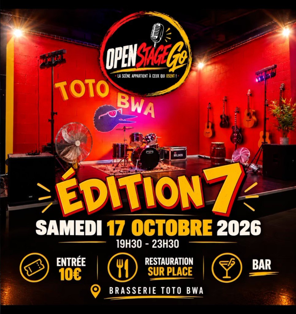 Open Stage Go 7, samedi 17 octobre 2026, Brasserie Toto Bwa